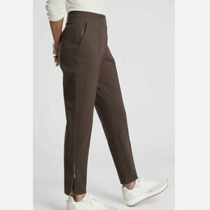 Atheta Venice Heathered Pintuck Mid Rise Pant Chocolate Brown, Size XS NWT